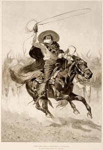 Toro, Toro!, un vieux vaquero californien après un taureau sauvage